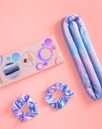 Ensemble de bouclage sans chaleur en satin Vellen Hair - Bigoudis de nuit pour des boucles douces et volumineuses sans chaleur