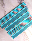 Peignes de coupe ultime Vellen Hair® - 5 tailles différentes - Bleu