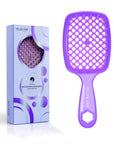 Vellen Brosse Démêlante pour Cheveux Bouclés et Lisses - Lilas