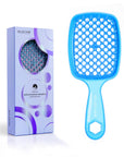 Vellen Brosse Démêlante pour Cheveux Bouclés et Lisses - Bleu