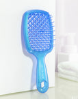Vellen Brosse Démêlante pour Cheveux Bouclés et Lisses - Bleu
