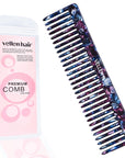Peigne Vellen Hair en acétate de cellulose 15 cm – Démêlage en douceur et styling pour cheveux bouclés et crépus