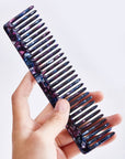 Peigne Vellen Hair en acétate de cellulose 15 cm – Démêlage en douceur et styling pour cheveux bouclés et crépus