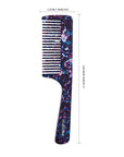 Peigne Vellen Hair en acétate de cellulose 21 cm – Démêlage en douceur et styling pour cheveux bouclés et crépus
