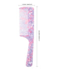 Peigne Vellen Hair en acétate de cellulose 21 cm – Démêlage en douceur et styling pour cheveux bouclés et crépus