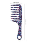 Peigne Vellen Hair en acétate de cellulose 19 cm – Démêlage en douceur et styling pour cheveux bouclés et crépus