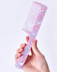 Peigne Vellen Hair en acétate de cellulose 21 cm – Démêlage en douceur et styling pour cheveux bouclés et crépus