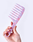 Peigne Vellen Hair en acétate de cellulose 19 cm – Démêlage en douceur et styling pour cheveux bouclés et crépus