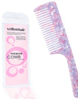 Peigne Vellen Hair en acétate de cellulose 21 cm – Démêlage en douceur et styling pour cheveux bouclés et crépus