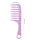 Peigne Vellen Hair en acétate de cellulose 19 cm – Démêlage en douceur et styling pour cheveux bouclés et crépus
