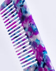 Peigne Vellen Hair en acétate de cellulose 21 cm – Démêlage en douceur et styling pour cheveux bouclés et crépus