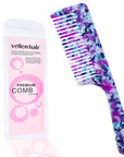 Peigne Vellen Hair en acétate de cellulose 21 cm – Démêlage en douceur et styling pour cheveux bouclés et crépus