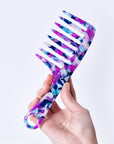 Peigne Vellen Hair en acétate de cellulose 19 cm – Démêlage en douceur et styling pour cheveux bouclés et crépus