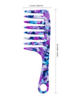Peigne Vellen Hair en acétate de cellulose 19 cm – Démêlage en douceur et styling pour cheveux bouclés et crépus