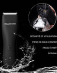 Tondeuse de Précision pour le Corps Vellen Hair – Étanche, Rechargeable et Douce pour la Peau