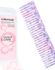 Peigne Vellen Hair en acétate de cellulose 15 cm – Démêlage en douceur et styling pour cheveux bouclés et crépus