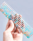 Peigne Vellen Hair en acétate de cellulose 15 cm – Démêlage en douceur et styling pour cheveux bouclés et crépus
