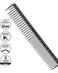 Peigne de coupe ultime Vellen Hair® - VH207 - 18,4 cm - Noir