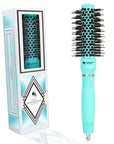 Brosse à cheveux ronde en céramique/ionique 1 pouce / 25 mm - Menthe