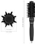 Brosse à Cheveux Ronde en Céramique/Ionique 1 pouce / 25 mm - Noir