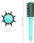 Brosse à cheveux ronde en céramique/ionique 1 pouce / 25 mm - Menthe