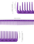 Peigne de coupe ultime Vellen Hair® - VH204 - 22,8 cm - Violet