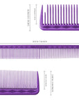 Peigne de coupe ultime Vellen Hair® - VH206 - 18,7 cm - Violet