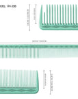Peignes de coupe ultime Vellen Hair® - 5 tailles différentes - Menthe