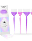 Brosse à coloration - Lot de 4 - Violet/Rose