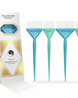 Brosse à coloration Glam - Lot de 4 - Menthe/Bleu