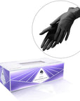 Gants en nitrile - Lot de 100 - Noir