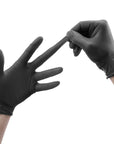 Gants en nitrile - Lot de 100 - Noir