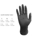 Gants en nitrile - Lot de 100 - Noir