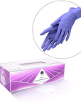 Gants en nitrile - Lot de 100 - Violet
