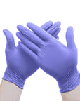 Gants en nitrile - Lot de 100 - Violet
