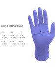 Gants en nitrile - Lot de 100 - Violet