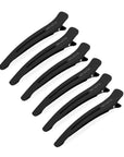 Pinces à cheveux de sectionnement - Lot de 6 - Noir