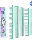 Peignes de coupe ultime Vellen Hair® - 5 tailles différentes - Menthe