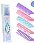Ensemble de Peignes de Mise en Évidence Ultime 2.0 - 5 Tailles - Multi-couleurs