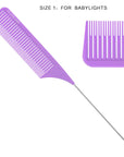 Ensemble de Peignes de Mise en Évidence Ultime 2.0 - 5 Tailles - Violet/Rose