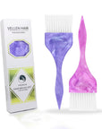 Brosse à coloration marbrée - Lot de 2 - Violet/Rose