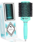 Brosse à cheveux ronde en céramique/ionique 2 pouces / 53 mm - Menthe