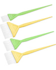 Brosse à coloration - Lot de 4 - Jaune/Vert