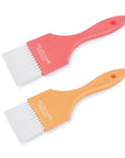 Brosse à coloration - Lot de 2 - Pêche/Orange