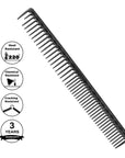 Peigne de coupe ultime Vellen Hair® - VH204 - 22,8 cm - Noir