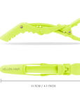 Pinces à cheveux alligator - Lot de 6 - Vert herbe