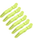 Pinces à cheveux alligator - Lot de 6 - Vert herbe