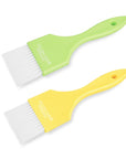 Brosse à coloration - Lot de 2 - Vert/Jaune