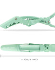 Pinces à cheveux alligator - Lot de 6 - Menthe éco