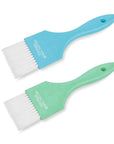 Brosse à coloration - Lot de 2 - Bleu/Menthe